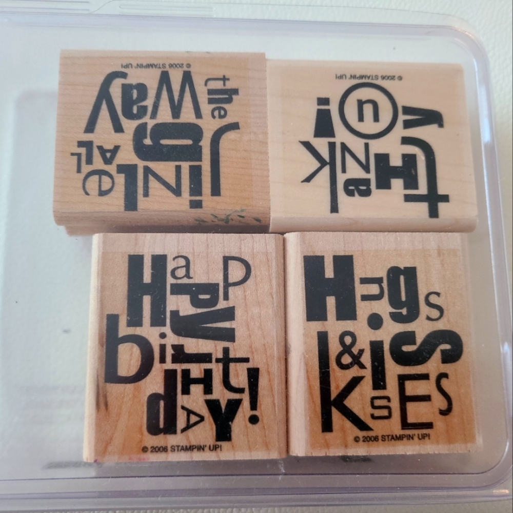 Stampin Up Retire set - Alphabet Soup (2006)